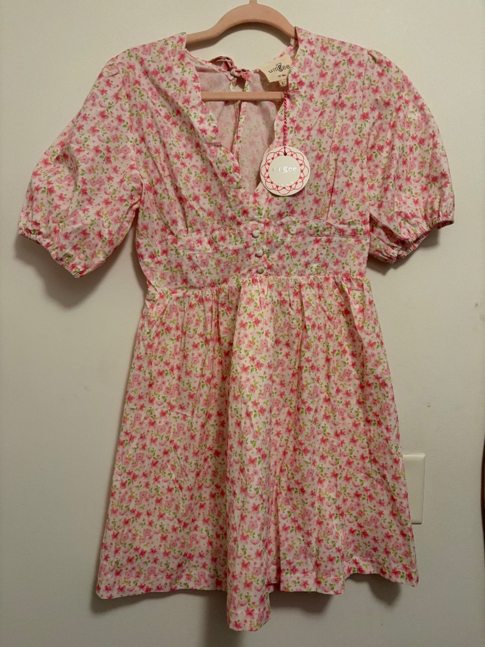 NEW Umgee Floral Print Dress Large